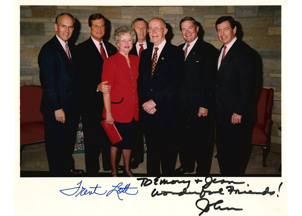 Emory and Jene with Trent Lott